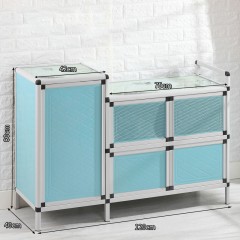 Armoire de cuisine en alliage d'aluminium