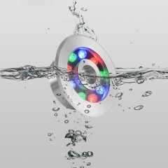 Lampe sous-marine LED imperméable pour jets d'eaux