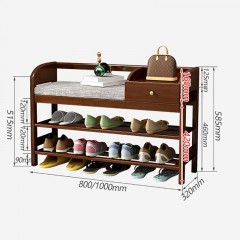 Armoire à chaussures en bois massif