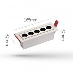 Lampe de grille LED encastrée pour maison
