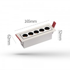 Lampe de grille LED encastrée pour maison