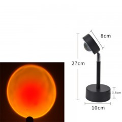lampe de projection LED coucher de soleil  arc en ciel