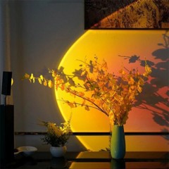 lampe de projection LED coucher de soleil  arc en ciel
