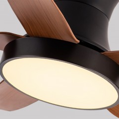 Ventilateur de plafond lampe avec ampoule à lumière LED intégrée