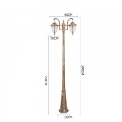 Lumière d'éclairage public pour pelouse ,parc ou en bordure de route