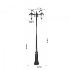 Lumière d'éclairage public pour pelouse ,parc ou en bordure de route