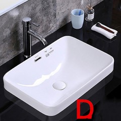 Lavabo céramique semi-encastré