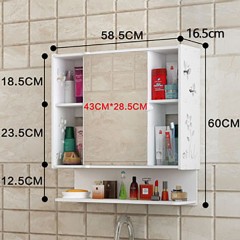 Armoire de salle de bain Armoire murale sans perforation