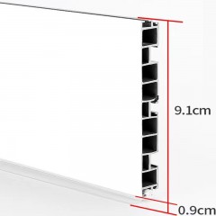 Plaque de blocage de l'eau d'armoire en aluminium-plastique