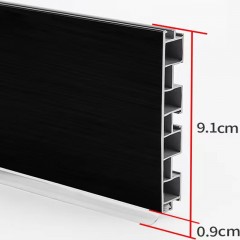 Plaque de blocage de l'eau d'armoire en aluminium-plastique