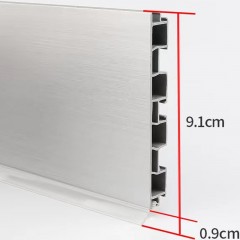 Plaque de blocage de l'eau d'armoire en aluminium-plastique