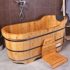 Baignoire épaissie en bois de cèdre
