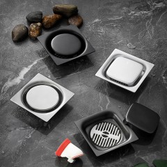 Drainage invisible en acier inoxydable pour siphon de sol