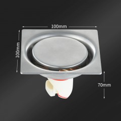 Drainage invisible en acier inoxydable pour siphon de sol