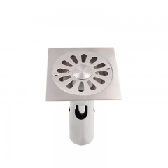 Siphon de sol Inox 304 déodorant auto-obturant