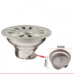 Siphon de sol Inox 304 déodorant auto-obturant