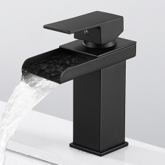 Robinet de lavabo tout en cuivre à un trou robinet froid et chaud