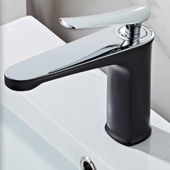Robinet de lavabo à bulles d'eau à un trou tout en cuivre