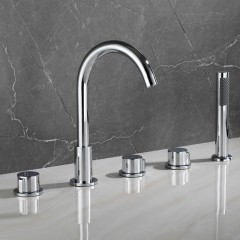 Robinet de bain mélangeur chaud et froid en cuivre