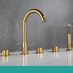 Robinet de bain mélangeur chaud et froid en cuivre
