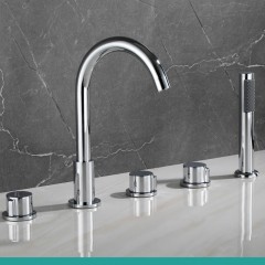 Robinet de bain mélangeur chaud et froid en cuivre