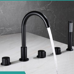 Robinet de bain mélangeur chaud et froid en cuivre