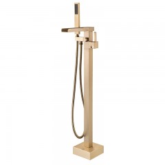Robinet de baignoire tout en cuivre vertical