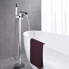 Robinet de baignoire tout en cuivre vertical