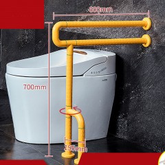 Accoudoir de sécurité barre d'appui de toilette en acier inoxydable
