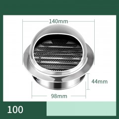 Évent d'échappement rond Acier inoxydable