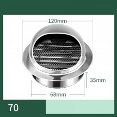 Évent d'échappement rond Acier inoxydable