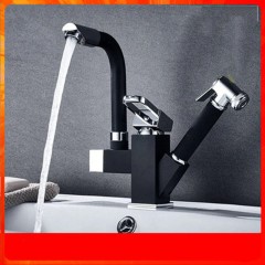 Robinet de cuisine 2-en-1 coulissant