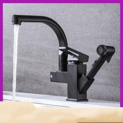 Robinet de cuisine 2-en-1 coulissant