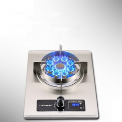 plaque de cuisson à gaz à un seul brûleur en acier inoxydable