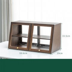 Armoire à vin acrylique en bambou