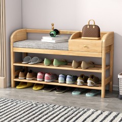 Armoire à chaussures en bois massif