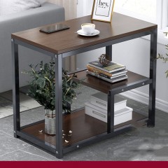 Table basse carrée avec étagères de rangement