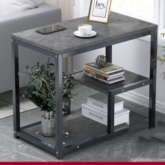 Table basse carrée avec étagères de rangement
