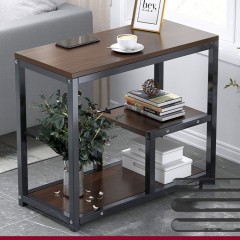 Table basse carrée avec étagères de rangement