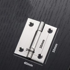Charnière en acier inoxydable à ouverture plate