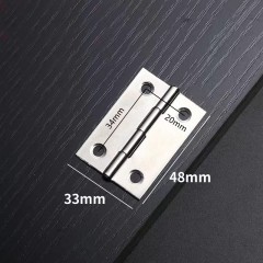 Charnière en acier inoxydable à ouverture plate