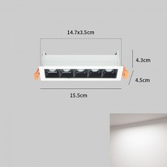 Grille lumineuse LED Minimaliste Sans cadre