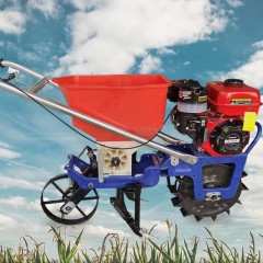 Semoir agricole avec  moteur à essence