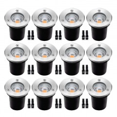 Lumière enterrée anti-éblouissement LED en acier inoxydable