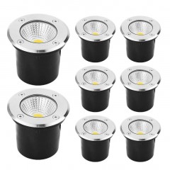 Lumière enterrée anti-éblouissement LED en acier inoxydable