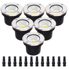 Lumière enterrée anti-éblouissement LED en acier inoxydable