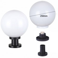 Ampoule sphérique lumière de poteau de clôture  resistant à la pluie Lumière de portail