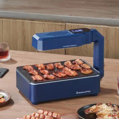 LVYANG Mini barbecue sans fumée pour grillades et rôtisserie