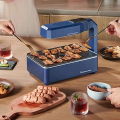 LVYANG Mini barbecue sans fumée pour grillades et rôtisserie