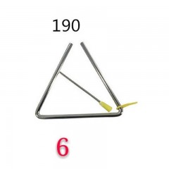 T6 Instrument à percussion triangle en fer de 6 pouces
